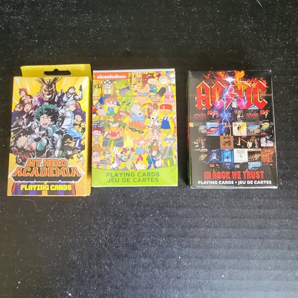 Cool decks of playing cards- ACDC My Hero Academia Rugrates - Picture 1 of 1